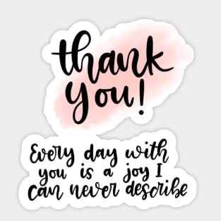 Thank You! Sticker